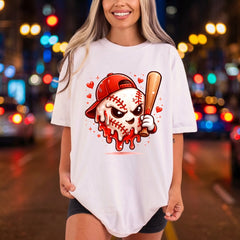 Mascot Baseball Melty Cartoon Fitness Ready to Press DTF Transfer for Dtf