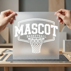 Mascot Basketball Retro Sport Vintage Retro Ready to Press DTF Transfer for Dtf