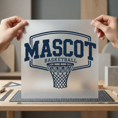 Mascot Basketball Retro Sport Vintage Retro Ready to Press DTF Transfer for Dtf