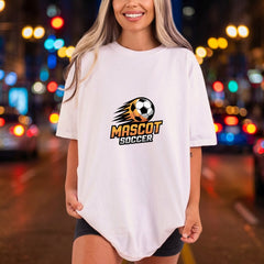 Mascot Soccer Ball Gradient Mom Dad Ready to Press DTF Transfer for Dtf