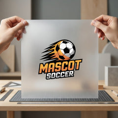 Mascot Soccer Ball Gradient Mom Dad Ready to Press DTF Transfer for Dtf