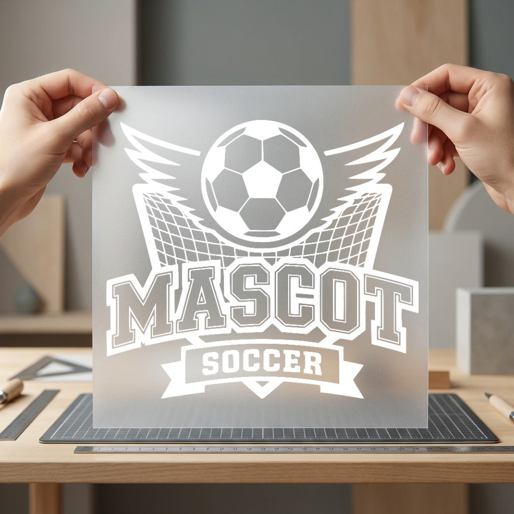 Mascot Soccer Sports Diy Retro Aesthetic Ready to Press DTF Transfer for Dtf
