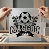 Mascot Soccer Sports Team Fitness Ready to Press DTF Transfer for Dtf