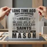 Mason Saints Quote Brotherhood Dad Vintage Ready to Press DTF Transfer for Dtf