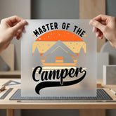 Master Camper Retro Sunset Vintage Retro Ready to Press DTF Transfer for Dtf