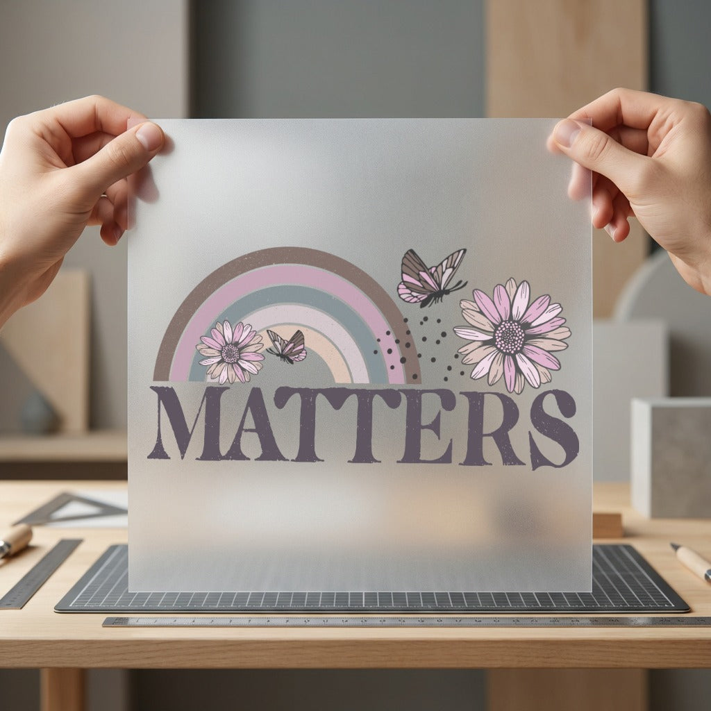 Matters Rainbow Floral Boho Boho Aesthetic Ready to Press DTF Transfer for Dtf