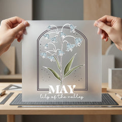 May Lily Valley Botanical Floral Ready to Press DTF Transfer for Dtf