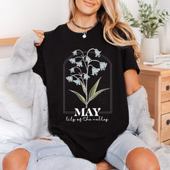 May Lily Valley Botanical Floral Ready to Press DTF Transfer for Dtf