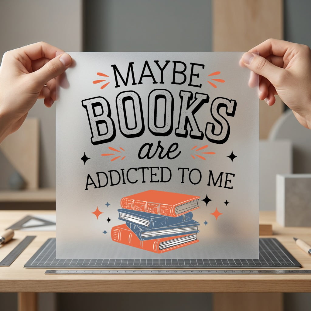 Maybe Books Addicted Retro Funny Sarcastic Ready to Press DTF Transfer for Dtf
