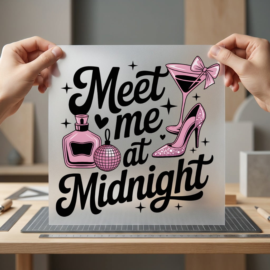 Meet Midnight Chic Party Food & Drink Culture Collection Bachelorette Party Collection Ready to Press DTF Transfer for Dtf