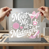 Meet Midnight Party Vibe Christmas Ready to Press DTF Transfer for Dtf