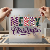 Merry Christmas Candy Cane Christmas Winter Ready to Press DTF Transfer for Dtf
