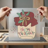 Merry Christmas Jar Retro Christmas Vintage Ready to Press DTF Transfer for Dtf