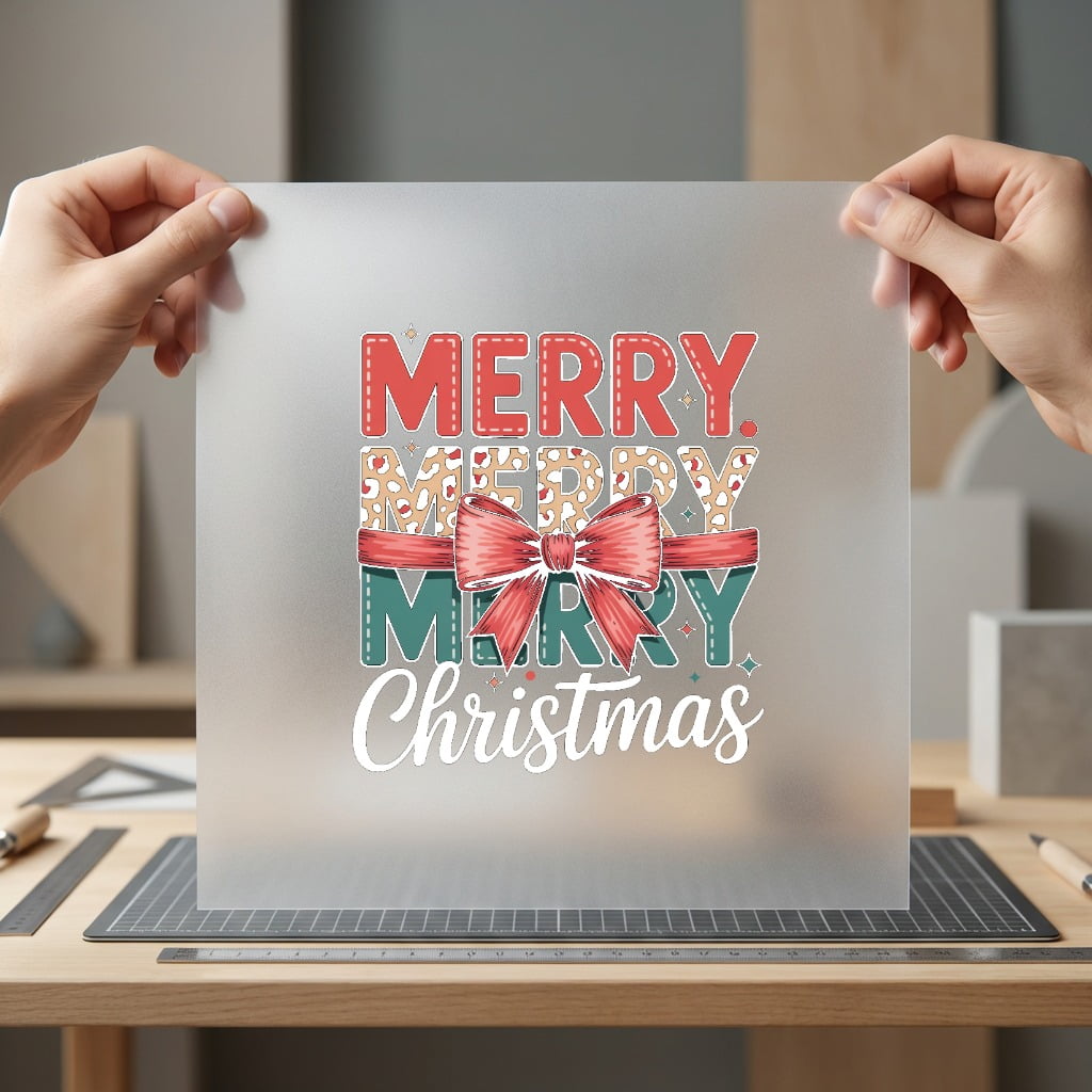 Merry Christmas Retro Diy Christmas Retro Ready to Press DTF Transfer for Dtf