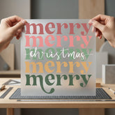 Merry Christmas Retro Holiday Christmas Vintage Ready to Press DTF Transfer for Dtf