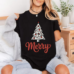 Merry Christmas Tree Holiday Christmas Ready to Press DTF Transfer for Dtf