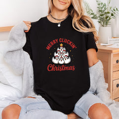 Merry Cluckin Christmas Funny Christmas Funny Ready to Press DTF Transfer for Dtf