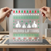 Merry Liftmas Ugly Sweater Christmas Mom Ready to Press DTF Transfer for Dtf