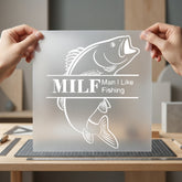 Milf Man Like Fishing Dad Funny Ready to Press DTF Transfer for Dtf