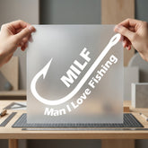 Milf Man Love Fishing Dad Funny Ready to Press DTF Transfer for Dtf