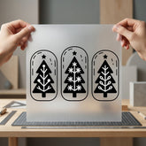 Minimalist Christmas Trees Holiday Christmas Aesthetic Ready to Press DTF Transfer for Dtf