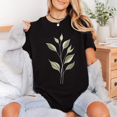 Minimalist Leaf Branch Botanical Boho Minimalist Ready to Press DTF Transfer for Dtf