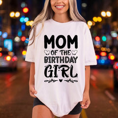 Mom Birthday Girl Celebration Mom Ready to Press DTF Transfer for Dtf