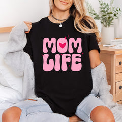 Mom Life Retro Bubbles Mom Retro Ready to Press DTF Transfer for Dtf