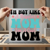 Mom Quote Retro Diy Mom Funny Ready to Press DTF Transfer for Dtf