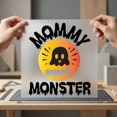 Mommy Monster Halloween Diy Halloween Fall Ready to Press DTF Transfer for Dtf
