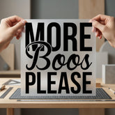 More Boos Please Halloween Halloween Funny Ready to Press DTF Transfer for Dtf