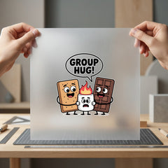 Mores Group Hug Diy Funny Sarcastic Ready to Press DTF Transfer for Dtf