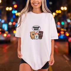 Mores Group Hug Diy Funny Sarcastic Ready to Press DTF Transfer for Dtf