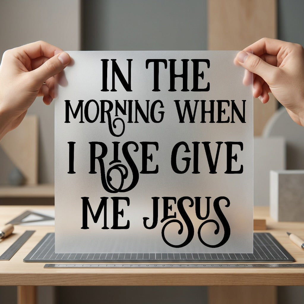 Morning When Rise Give Christian Faith Ready to Press DTF Transfer for Dtf