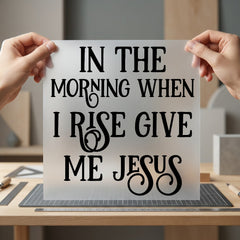 Morning When Rise Give Christian Faith Ready to Press DTF Transfer for Dtf