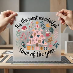 Most Wonderful Time Christmas Christmas Aesthetic Ready to Press DTF Transfer for Dtf