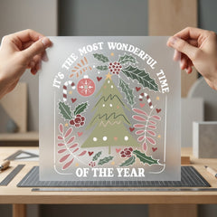 Most Wonderful Time Holiday Christmas Retro Ready to Press DTF Transfer for Dtf