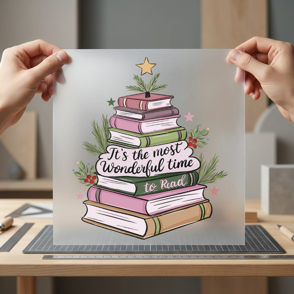 Most Wonderful Time Read Christmas Ready to Press DTF Transfer for Dtf