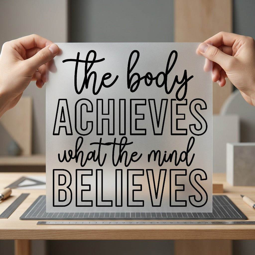 Motivational Quote Empowering Diy Aesthetic Ready to Press DTF Transfer for Dtf