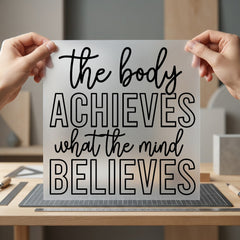 Motivational Quote Empowering Diy Aesthetic Ready to Press DTF Transfer for Dtf
