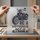 Motoholic Not Alcoholic Motorcycle Dad Ready to Press DTF Transfer for Dtf
