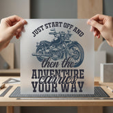 Motorcycle Adventure Biker Diy Vintage Ready to Press DTF Transfer for Dtf