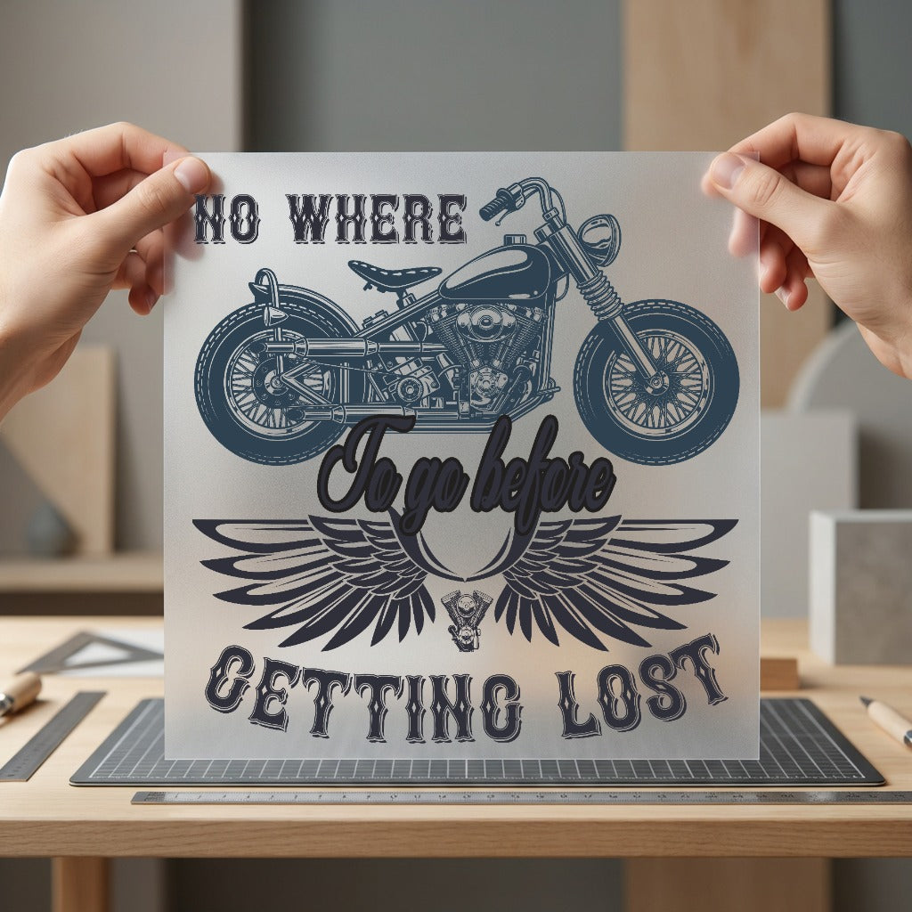 Motorcycle Journey Biker Style Vintage Retro Ready to Press DTF Transfer for Dtf