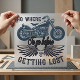 Motorcycle Journey Biker Style Vintage Retro Ready to Press DTF Transfer for Dtf
