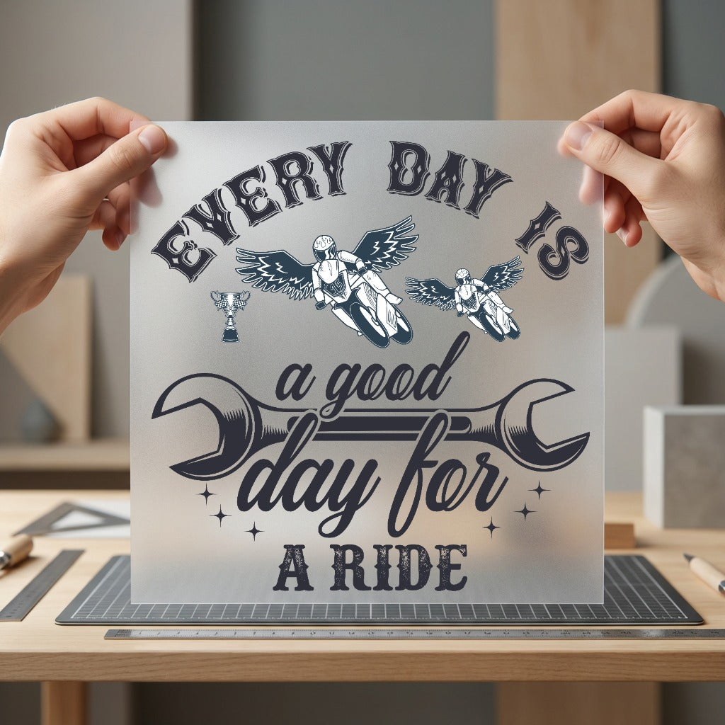 Motorcycle Rider Biker Club Vintage Retro Ready to Press DTF Transfer for Dtf