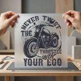 Motorcycle Rider Never Twist Vintage Retro Ready to Press DTF Transfer for Dtf