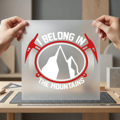 Mountain Explorer Adventure Style Vintage Retro Ready to Press DTF Transfer for Dtf