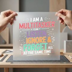 Multitasker Humorous Diy Mom Funny Ready to Press DTF Transfer for Dtf