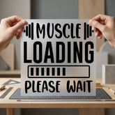Muscle Loading Bar Gym Funny Aesthetic Ready to Press DTF Transfer for Dtf