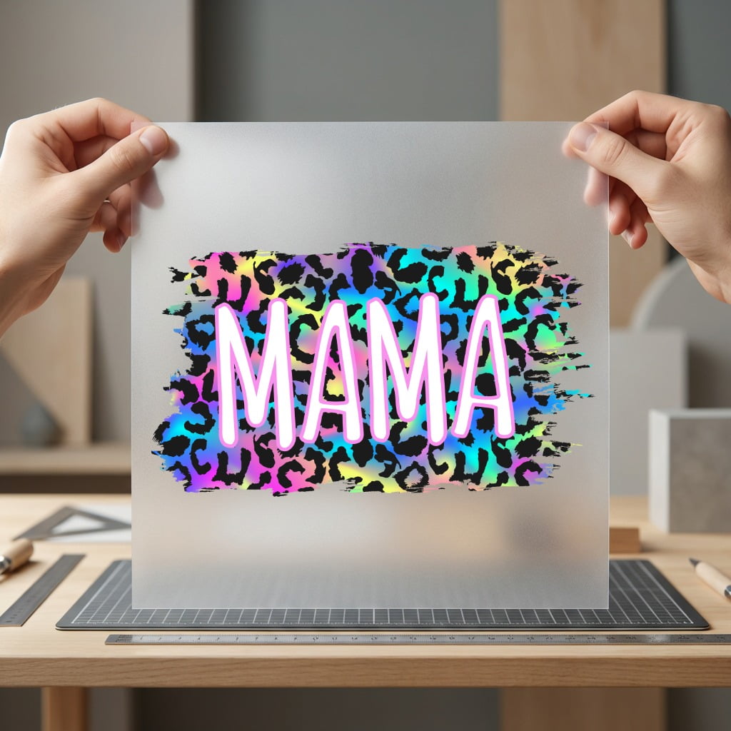 Neon Leopard Mama Y2k Mom Mama Ready to Press DTF Transfer for Dtf